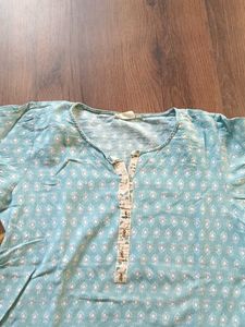 Light Blue Printed Kurta (xL)