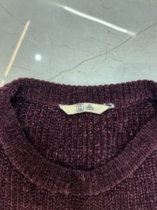 Burgundy Knit Sweater