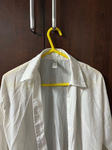 Classic White Button-Up Shirt
