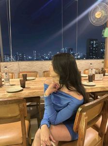 Blue Off-Shoulder Mini Dress