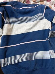 Blue And White Mix Colour Sweatshirt (Boys)