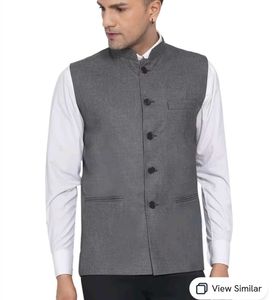Stylish Men's Grey Waistcoat