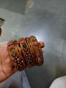 Set of Embellished Bangles