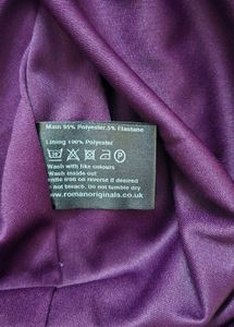 Elegant Purple Draped Dress - Romans UK