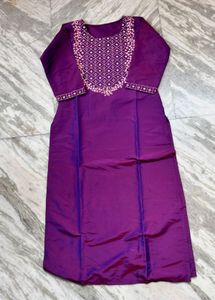 Elegant Purple Kurta Set