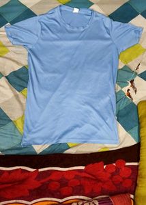 Women’s Light Blue T-Shirt | Round Neck | Soft