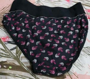 Women's Cotton Briefs with Floral Print flat