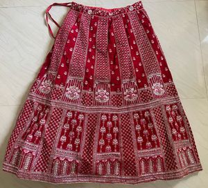 Stunning Red Embroidered Lehenga Choli