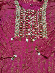 pink sharara set