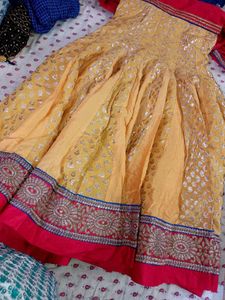 Elegant Ethnic Haldi Gown