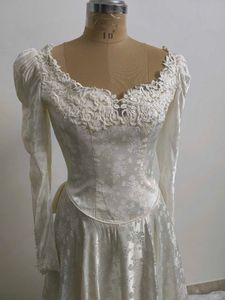 Vintage Bridgerton style bridal Gown