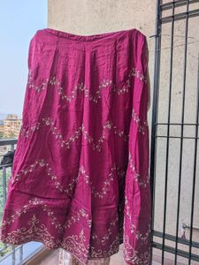 zardosi &amp; beads cherry pink  lehenga choli