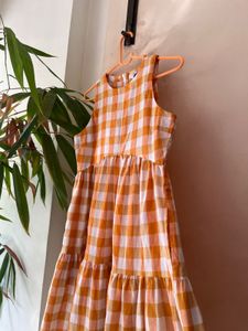 Gingham Midi Dress