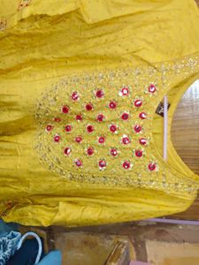 Yellow Kurta Set with Dupatta
