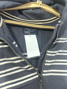 NEXT Striped Zip-Up Hoodie Jacket