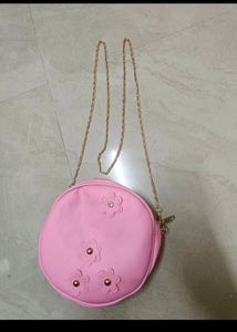 Pink Circular Sling Bag Brand New