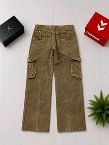 Lee Cooper Tan Striped Pants