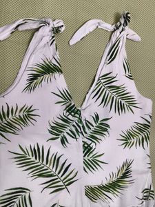 Tropical Palm Print One Piece Swimsuit