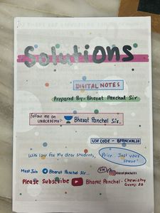 Bharat Panchal Class 12 Chemistry Notes Coloured