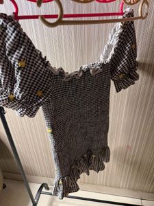 Cute Gingham Mini Dress
