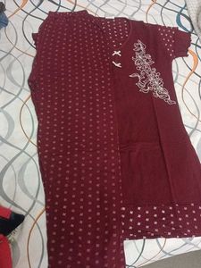 Cozy Burgundy Pajama Set