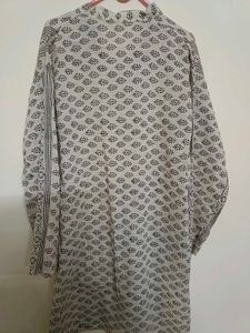 Cream Color Knee Length Kurta