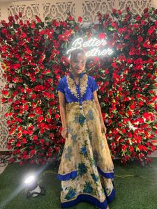 Anarkali gown with chunni