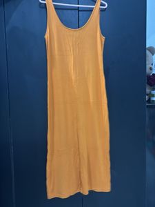 Orange Tank Maxi Dress