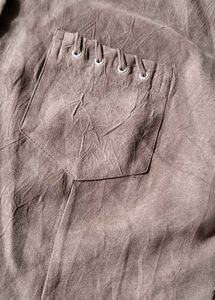 Mushroom Brown Suede-Finish Shirt/Jacket