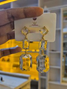 Chunky Gemstone Drop Earrings