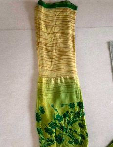 Green Floral Saree