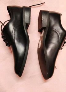 Clarks Black Derby Shoes