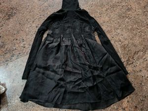 Gothic Lace & Velvet Mini Dress