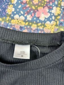 Stylish Black Crop Top