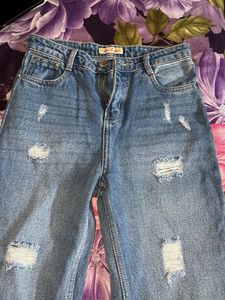 Distressed Denim Jeans
