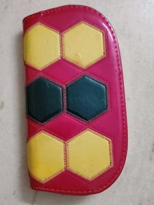Colorful Hexagon Patchwork Wallet