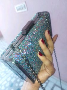 💎❤LOGUS Acrylic Metallic Clutch