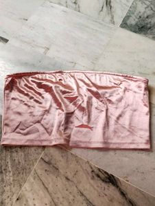 Satin Pink Tube Top