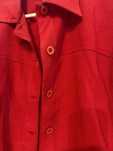 Red Button-Up Jacket