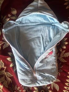 150 rs each Baby Blue Hooded Sleep Sack, bed