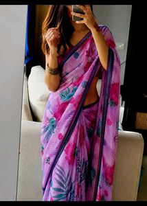 y2k style silk purple saree 💋🍇💜