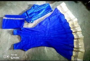 Blue Golden Dress