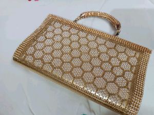 Stone Work Clutch/purse