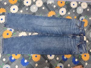 Washed Blue Denim Jeans