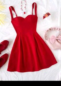 Chic Red Party Dress