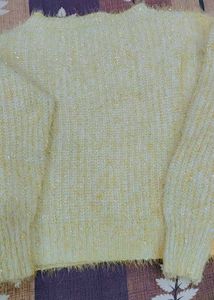 Sparkly Yellow Knit Sweater