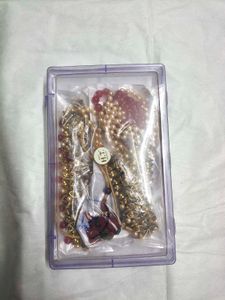Stunning Red Kunda  Jewellery Set