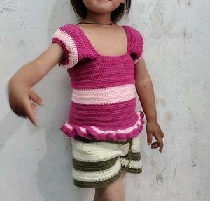Handmade Crocheted Baby Outfit