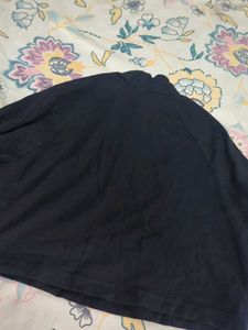 Black Cropped Long Sleeve Top