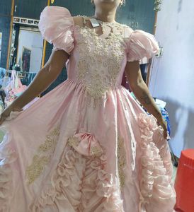 Elegant Pink Party Dress Pinterest style
